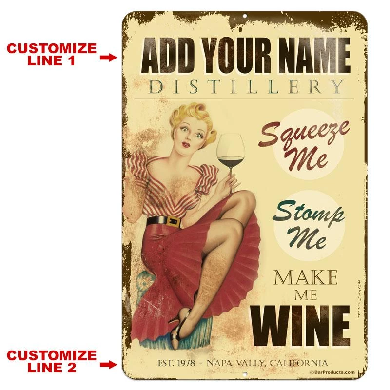 Best Pirce 👍 Bars Vintage Metal Bar Sign - 12" X 18" - CUSTOMIZABLE Wine Distillery ✨ 4 Best Pirce 👍 Bars Vintage Metal Bar Sign - 12" X 18" - CUSTOMIZABLE Wine Distillery ✨ - Image 2