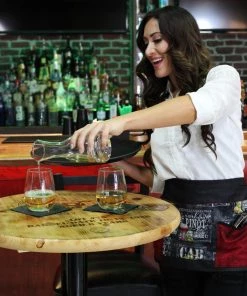 Cheapest 🔥 Bars Wine Pattern Designer Apron With 5 Compartments 👍 -Outlet Bars Store designer wine apron bar shot 2 bpc 1 800x