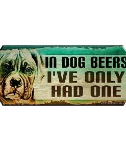 Cheap 🤩 Bars In 🐶 Dog Beers - Wood Plaque Kolorcoat™ Bar Sign 🥰