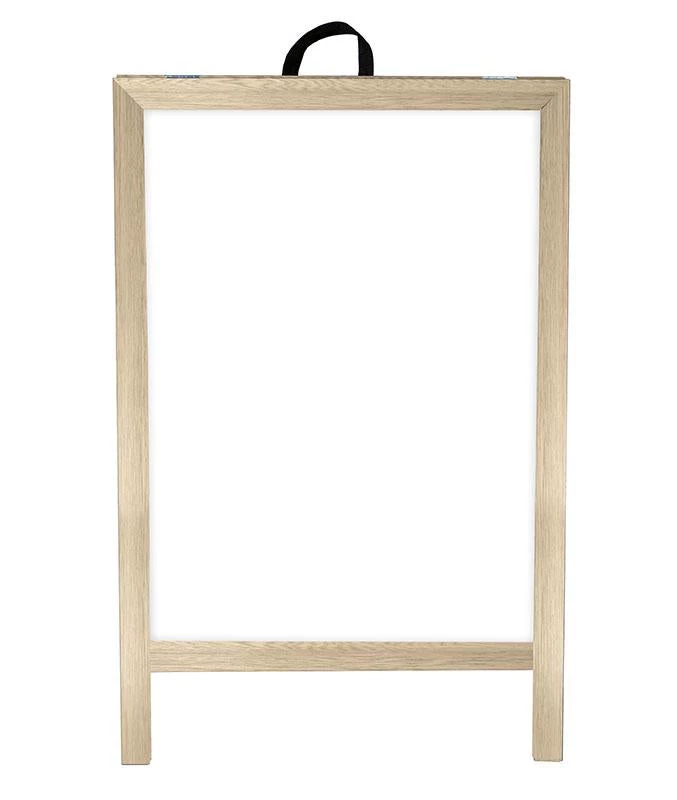 Flash Sale β Bars A-Frame Sidewalk Dry Erase Whiteboard β Double Sided - Natural Wood Frame π€© 4 Flash Sale β Bars A-Frame Sidewalk Dry Erase Whiteboard β Double Sided - Natural Wood Frame π€© - Image 2