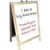 Flash Sale ⌛ Bars A-Frame Sidewalk Dry Erase Whiteboard – Double Sided - Natural Wood Frame 🤩 -Outlet Bars Store dry erase a frame signboard 800x