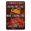 Buy ❤️ Bars Good Evil Metal Bar Sign - Customized - 12" X 18" ✔️ -Outlet Bars Store good evil ayn web1 800x