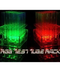 Budget 🔔 Bars Multi-Color LED Light Up Test Tube Trays – 24 Hole 🎁 -Outlet Bars Store green and red tray font 800x
