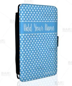 Top 10 🔥 Bars ADD YOUR NAME - Blue Polka Dots Guest Check Pad Holder 😉