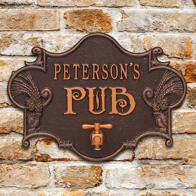 Best Pirce π Bars Cast Aluminum Plaque (and Bottle Opener) - Hops And Barley Beer Pub Design - CUSTOMIZABLE π€© 5 Best Pirce π Bars Cast Aluminum Plaque (and Bottle Opener) - Hops And Barley Beer Pub Design - CUSTOMIZABLE π€© - Image 3