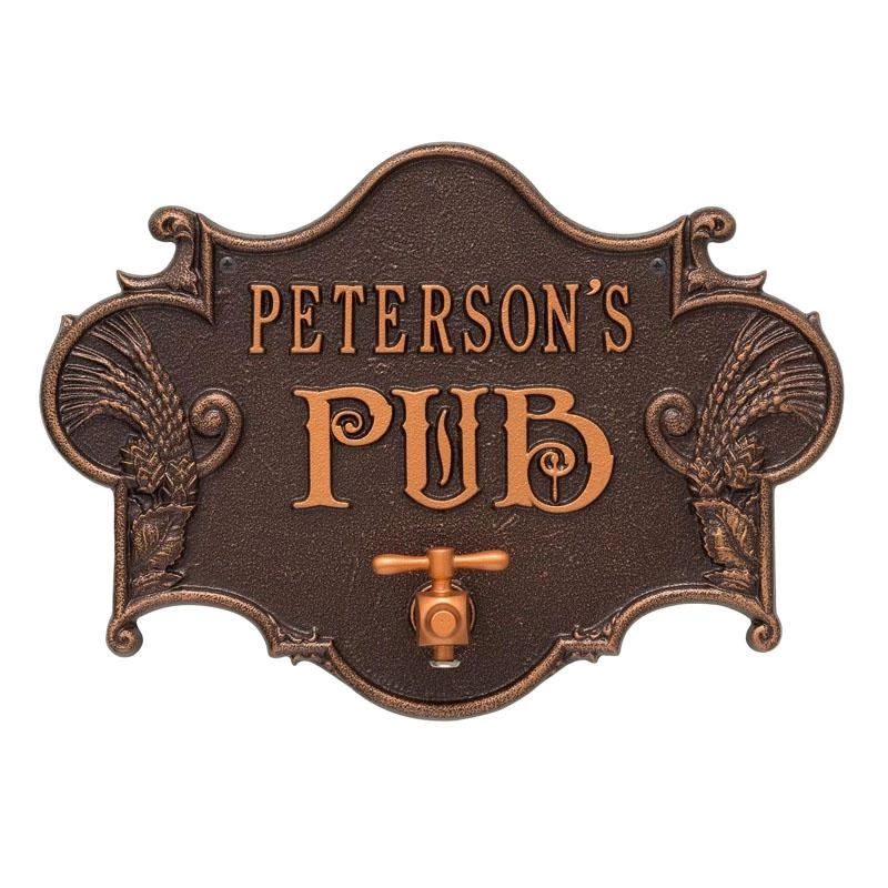 Best Pirce π Bars Cast Aluminum Plaque (and Bottle Opener) - Hops And Barley Beer Pub Design - CUSTOMIZABLE π€© 7 Best Pirce π Bars Cast Aluminum Plaque (and Bottle Opener) - Hops And Barley Beer Pub Design - CUSTOMIZABLE π€© - Image 5
