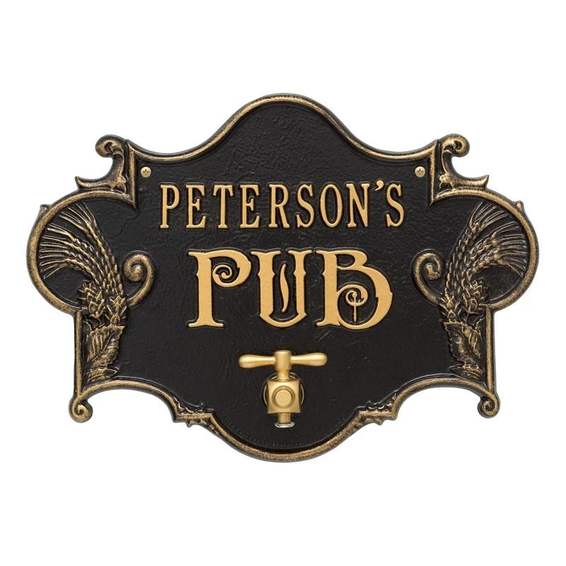 Best Pirce π Bars Cast Aluminum Plaque (and Bottle Opener) - Hops And Barley Beer Pub Design - CUSTOMIZABLE π€© 8 Best Pirce π Bars Cast Aluminum Plaque (and Bottle Opener) - Hops And Barley Beer Pub Design - CUSTOMIZABLE π€© - Image 6