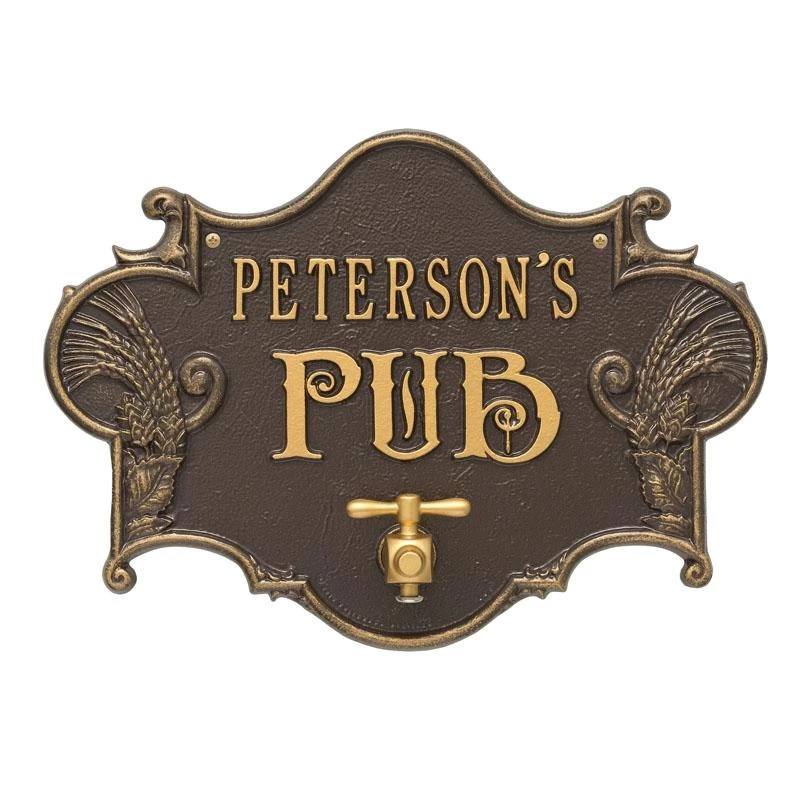 Best Pirce π Bars Cast Aluminum Plaque (and Bottle Opener) - Hops And Barley Beer Pub Design - CUSTOMIZABLE π€© 10 Best Pirce π Bars Cast Aluminum Plaque (and Bottle Opener) - Hops And Barley Beer Pub Design - CUSTOMIZABLE π€© - Image 8