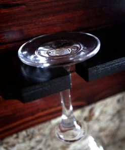 Deals ⭐ Bars "How To Tell Time" Coffee Mug And Wine Glass Holder - Wood Board Background (Hardware Included) ⌛ -Outlet Bars Store how to tell time hardware wine glass preinstalled ready to hang black 800x