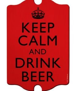 Deals 😉 Bars Tavern Shaped Wood Bar Sign - Keep Calm & Drink Beer 😍