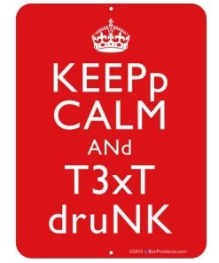 Cheap 🎉 Bars Kolorcoat™ Metal Bar Sign - Keep Calm ⌛ -Outlet Bars Store keep calm txt 9x12 800x