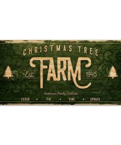 Best Pirce ✨ Bars 🎄 Christmas Tree Farm - CUSTOMIZABLE Large Vintage Wooden Holiday Bar Sign - 11 3/4" X 23 3/4" ⌛