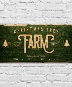 Best Pirce ✨ Bars 🎄 Christmas Tree Farm - CUSTOMIZABLE Large Vintage Wooden Holiday Bar Sign - 11 3/4" X 23 3/4" ⌛ -Outlet Bars Store lg sign wood 11x23 tree christmas tree farm web3 800x
