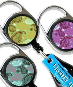 Buy 👍 Bars Lighter Leash® - Premium Clip - Paisley Series ❤️