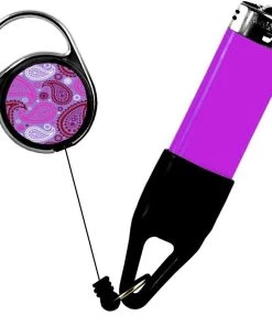 Buy 👍 Bars Lighter Leash® - Premium Clip - Paisley Series ❤️ -Outlet Bars Store ll prem web paisley purple pink 800x