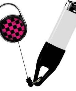 Budget ⭐ Bars Lighter Leash® Premium Clip - Grunge Pink And Black Series 🔥 9 Budget ⭐ Bars Lighter Leash® Premium Clip - Grunge Pink And Black Series 🔥 -Outlet Bars Store ll prem web pnk blk checker 1 800x