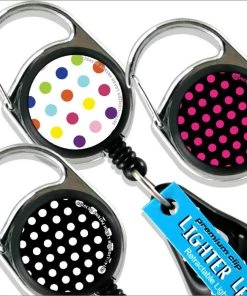 Wholesale ✔️ Bars Lighter Leash® Premium Clip - Polka Dot Series 🔔
