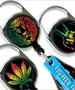 Flash Sale 🛒 Bars Lighter Leash® Premium Clip - Rasta Series 😍