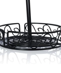 Best Pirce 🧨 Bars BarConic® Condiment Holder With Built In Merchandising Ring - Round 💯 -Outlet Bars Store metal round condiment caddy 800x