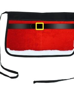 Budget 🔥 Bars Two-Pocket Kolorcoat™ Server Apron - 🔔 Christmas Themed 😉 -Outlet Bars Store mrs claus christmas server apron 800x
