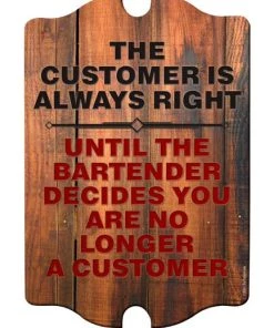 Coupon 🔔 Bars Wood Plaque Bar Sign Tavern-shaped - No Longer A Customer 🧨