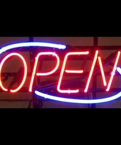 Wholesale 🎁 Bars NEON Sign - Open Blue Border ❤️