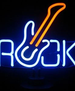 Hot Sale 🎉 Bars NEON Sculpture - Rock With Guitar 🌟