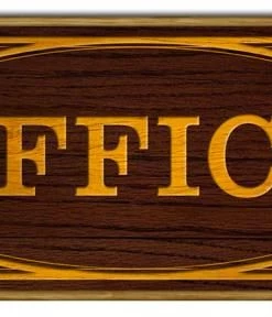 Discount ✔️ Bars Office - Wood Plaque Kolorcoat™ Sign 😍