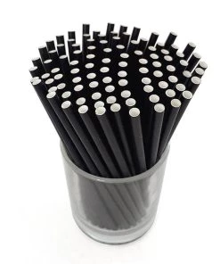Best reviews of 😀 Bars BarConic® Biodegradable Solid Black Paper Sip Straws - 5 3/4" - 100 Pack 🛒 -Outlet Bars Store paper sip straws black bpc 1 800x