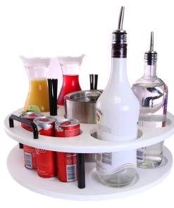 Flash Sale 🎉 Bars 18 Inch Plastic Bottle Service Tray - Holds 2 Bottles 🔥 -Outlet Bars Store plastic bottle service vip tray white club 2 800x