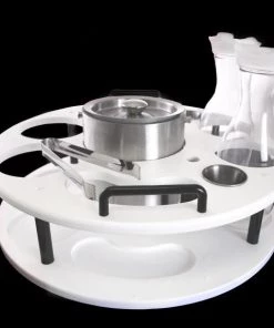 Flash Sale 🎉 Bars 18 Inch Plastic Bottle Service Tray - Holds 2 Bottles 🔥 -Outlet Bars Store plastic bottle service vip tray white club bucket carafes 1 800x