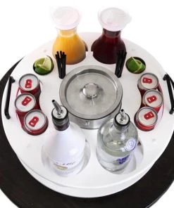 Flash Sale 🎉 Bars 18 Inch Plastic Bottle Service Tray - Holds 2 Bottles 🔥 -Outlet Bars Store plastic bottle service vip tray white club top 800x