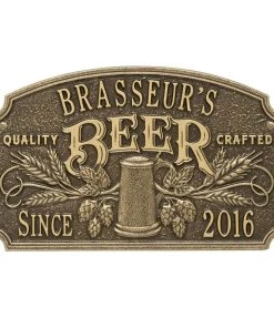 Buy 🔔 Bars Cast Aluminum Plaque - "Arch" Quality Crafted Beer - CUSTOMIZABLE 🔔 -Outlet Bars Store quality crafted beer plaque bpc 4 800x