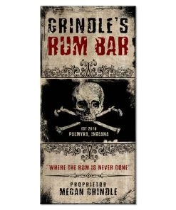 Brand new 😉 Bars Rum Bar- CUSTOMIZABLE Large Vintage Wooden Bar Sign - 11 3/4" X 23 3/4" 👏