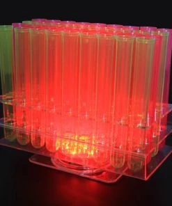 Coupon 🛒 Bars LED Test Tube Shot Tray – 36 Hole 🛒 -Outlet Bars Store s shaped test tubes tray light up 800x