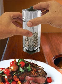 Budget 💯 Bars Acrylic Salt And Pepper Mill - Clear 🎉