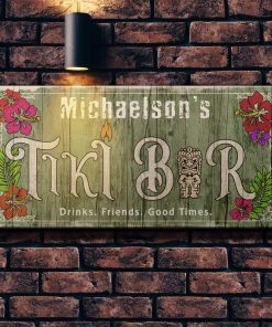 New 👍 Bars CUSTOMIZABLE Large Plank Sign - 11 3/4" X 23 3/4" - Tiki - Multiple Color Options ✔️ -Outlet Bars Store sign wood 11x23 tiki brick bg green 1000x1000 0c93493e 6569 43de 80ad 559de72745c5 800x