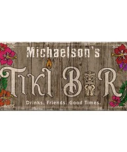 New 👍 Bars CUSTOMIZABLE Large Plank Sign - 11 3/4" X 23 3/4" - Tiki - Multiple Color Options ✔️