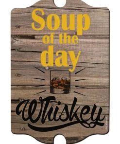 Outlet 🎁 Bars Wood Bar Sign Tavern-Shaped - Soup Of The Day ✔️