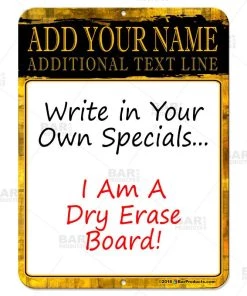 Best deal 🎉 Bars Dry Erase Specials Sign - ADD YOUR NAME - Gold Grunge Template ❤️ 7 Best deal 🎉 Bars Dry Erase Specials Sign - ADD YOUR NAME - Gold Grunge Template ❤️ -Outlet Bars Store specials sign dry erase 9x12 gold bp 800 800x