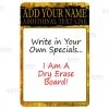 Best deal 🎉 Bars Dry Erase Specials Sign - ADD YOUR NAME - Gold Grunge Template ❤️ -Outlet Bars Store specials sign dry erase main gold grunge bp 800 800x