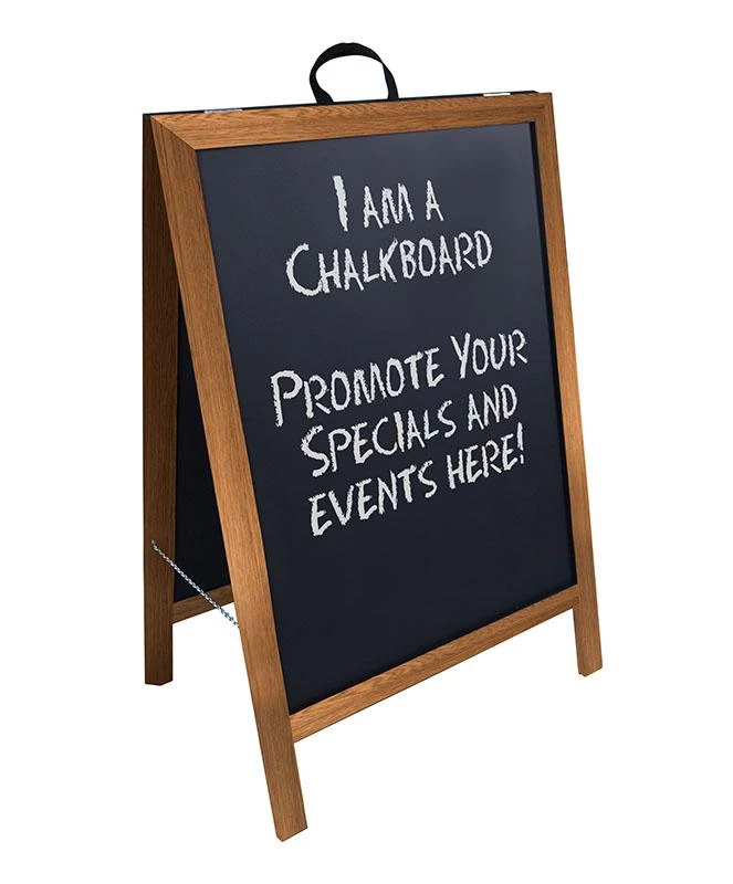 Coupon βοΈ Bars A-Frame Sidewalk Chalkboard Sign β Double Sided - Stained Wood Frame π 3 Coupon βοΈ Bars A-Frame Sidewalk Chalkboard Sign β Double Sided - Stained Wood Frame π
