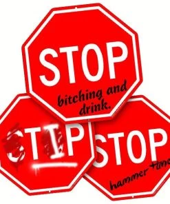 New 🌟 Bars Kolorcoat™ Metal Bar Signs - Funny Stop Signs ✨