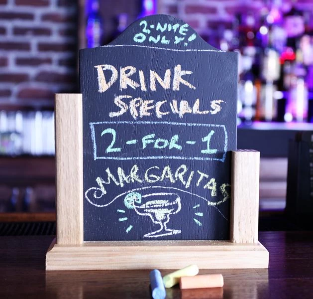 Promo π Bars Tabletop Sign With Removable Chalkboard π 4 Promo π Bars Tabletop Sign With Removable Chalkboard π - Image 2