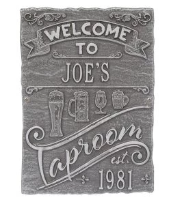 Wholesale 🛒 Bars Cast Aluminum Plaque - Taproom Brew Pub Design - CUSTOMIZABLE ⌛