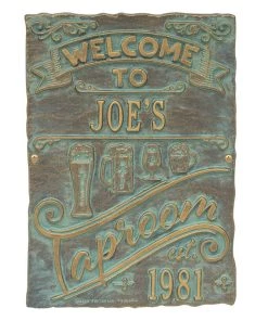 Wholesale 🛒 Bars Cast Aluminum Plaque - Taproom Brew Pub Design - CUSTOMIZABLE ⌛ -Outlet Bars Store taproom plaque bpc 5 800x