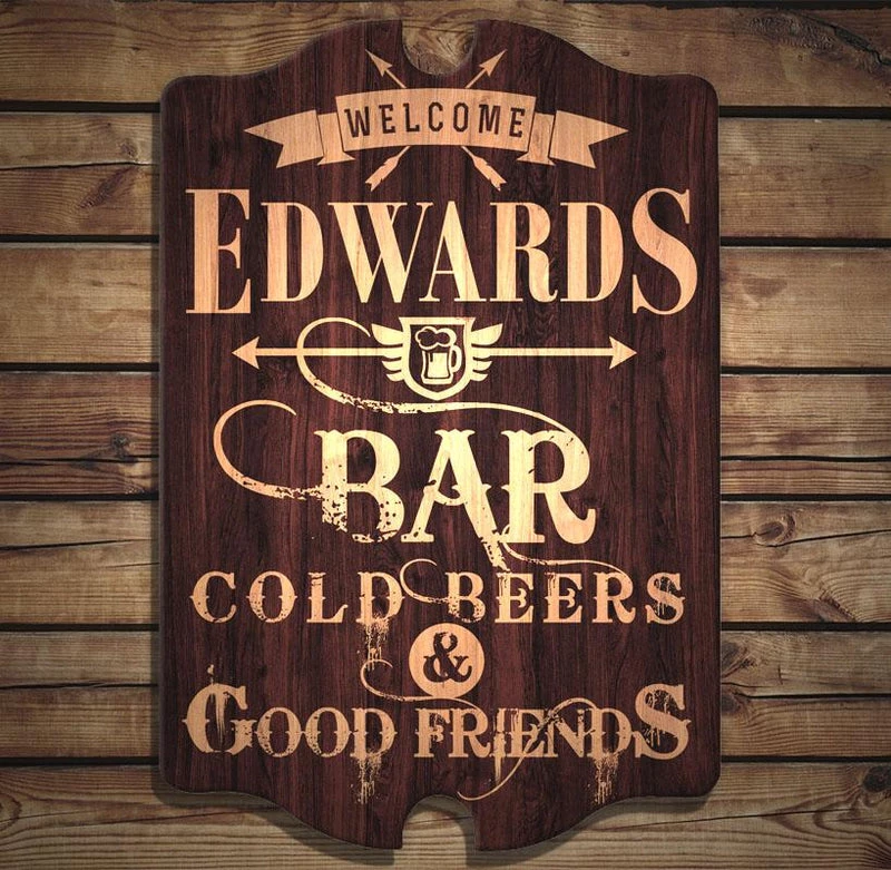 Cheap 🤩 Bars Bar Welcome - Custom Tavern Shaped Wood Bar Sign ✔️ 5 Cheap 🤩 Bars Bar Welcome - Custom Tavern Shaped Wood Bar Sign ✔️ - Image 3