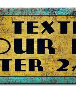 Buy 🔔 Bars No Texting Your EX - Wood Plaque Kolorcoat™ Sign 🔔