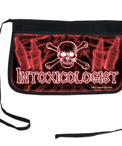 Coupon ⭐ Bars Two-Pocket Kolorcoat™ Server Apron - "Intoxicologist" 🌟 -Outlet Bars Store waitress apron 2 pocket intox red 800x