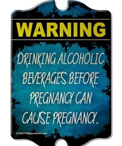 Best reviews of 🎉 Bars Kolorcoat™ Wood Bar Sign - Tavern Shaped - Pregnancy Warning 👍